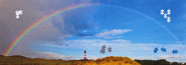 1000-Teile Puzzle Amrumer Leuchtturm